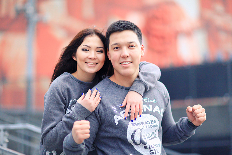 Winter engagement photoshoot in London 