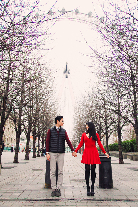 engagement pre wedding photo shoot london westminster big ben spring couple love _ 01