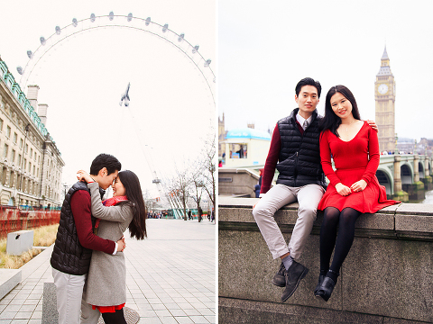 engagement pre wedding photo shoot london westminster big ben spring couple love _ 03