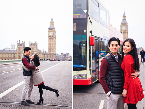 engagement pre wedding photo shoot london westminster big ben spring couple love _ 05