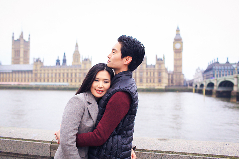 engagement pre wedding photo shoot london westminster big ben spring couple love _ 07