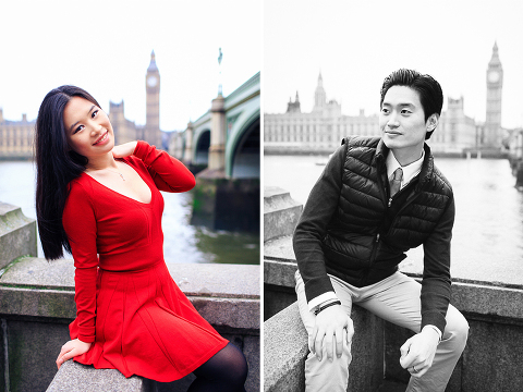 engagement pre wedding photo shoot london westminster big ben spring couple love _ 10