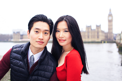 engagement pre wedding photo shoot london westminster big ben spring couple love _ 11