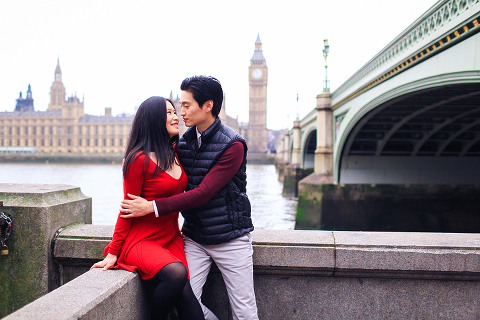 engagement pre wedding photo shoot london westminster big ben spring couple love _ 12