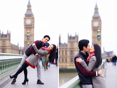 engagement pre wedding photo shoot london westminster big ben spring couple love _ 17
