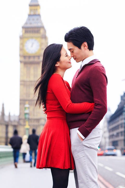 engagement pre wedding photo shoot london westminster big ben spring couple love _ 18