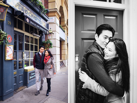 engagement pre wedding photo shoot london westminster big ben spring couple love _ 26