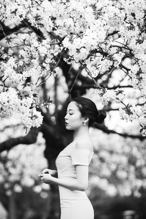 spring sakura cherry blossom fashion portrait asian beauty photo shoot london regents park _28