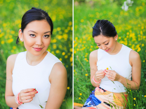 portrait photo shoot London spring regents park garden (12)
