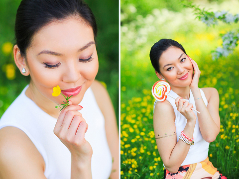 portrait photo shoot London spring regents park garden (15)
