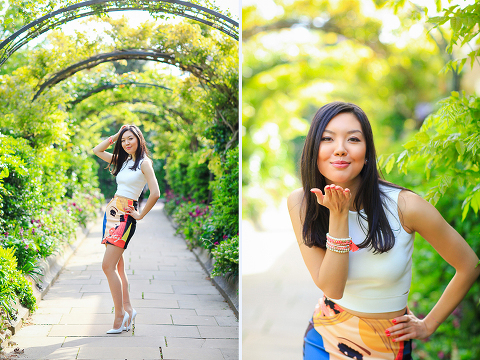 portrait photo shoot London spring regents park garden (3)