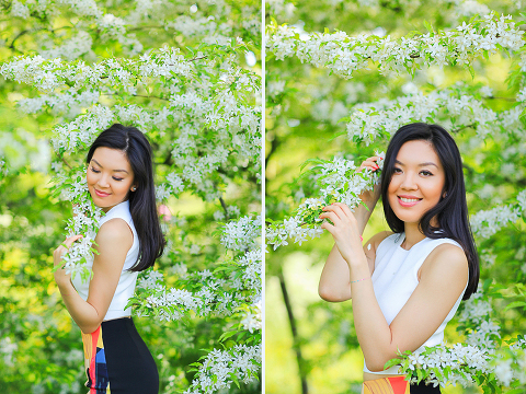 portrait photo shoot London spring regents park garden (7)