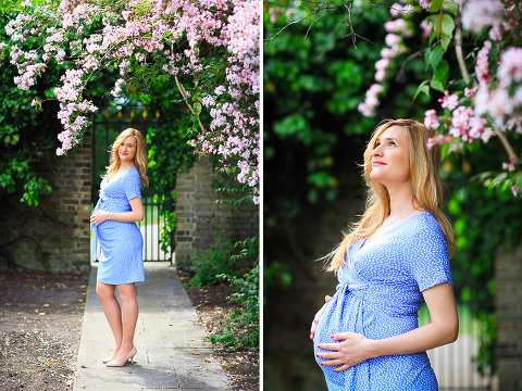 pregnancy maternity photo shoot London Greenwich park summer rhododendron 02
