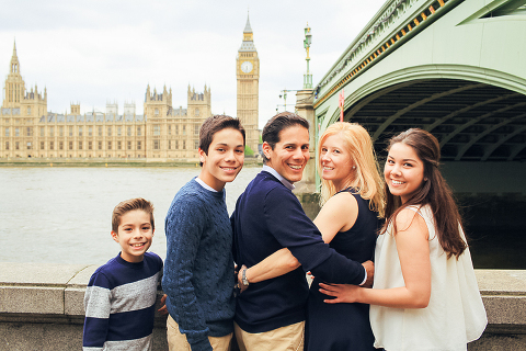 family photo shoot London Big Ben Westminster Mall summer (4)