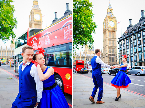 engagement London photo shoot photographer wedding pre-wedding westminster big ben love couple romantic 50's (18)