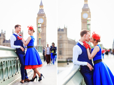 engagement London photo shoot photographer wedding pre-wedding westminster big ben love couple romantic 50's (8)