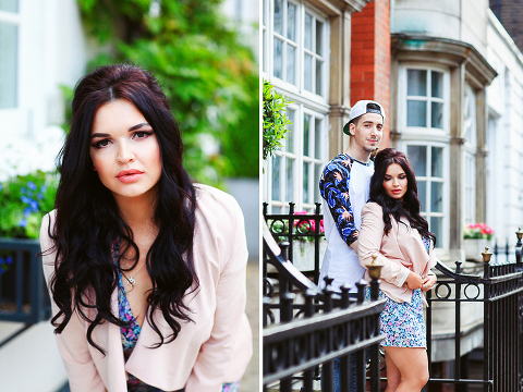 Couples engagement love pre wedding photo shoot London Regents park Marylebone summer garden  (10)