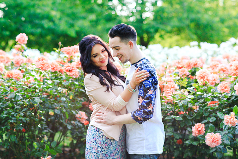 Couples engagement love pre wedding photo shoot London Regents park Marylebone summer garden  (13)