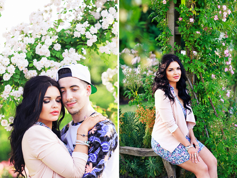 Couples engagement love pre wedding photo shoot London Regents park Marylebone summer garden  (18)