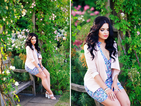 Couples engagement love pre wedding photo shoot London Regents park Marylebone summer garden  (20)