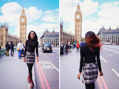 fashion portrait London photo shoot autumn Westminster Big Ben  (3)