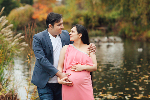 pregnancy maternity couples photo shoot autumn London Regent's park (14)
