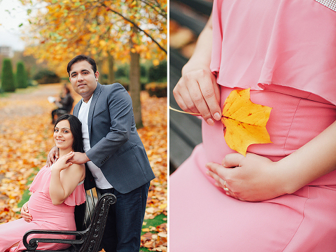 pregnancy maternity couples photo shoot autumn London Regent's park (3)