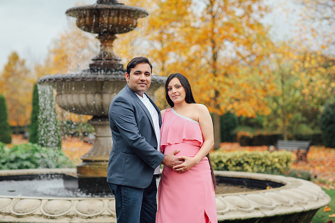 pregnancy maternity couples photo shoot autumn London Regent's park (5)