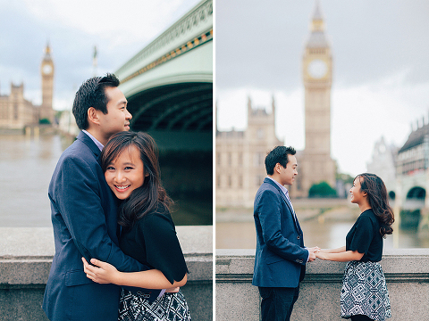 couples engagement love story pre wedding London photo shoot rainy day autumn westminster big ben  (3)