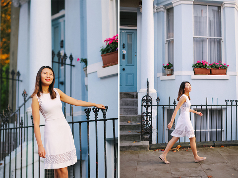 autumn outdoor portrait photo shoot notting hill London evening night sunset (11)