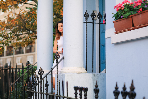 autumn outdoor portrait photo shoot notting hill London evening night sunset (12)