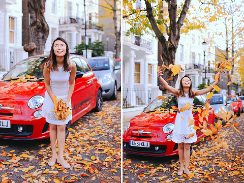 autumn outdoor portrait photo shoot notting hill London evening night sunset (14)