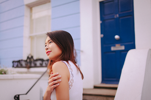 autumn outdoor portrait photo shoot notting hill London evening night sunset (18)