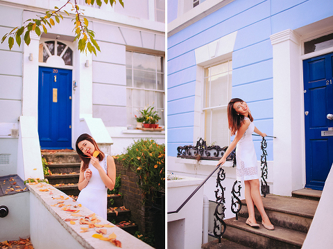 autumn outdoor portrait photo shoot notting hill London evening night sunset (19)