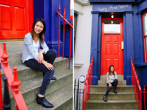 autumn outdoor portrait photo shoot notting hill London evening night sunset (4)