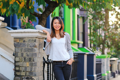 autumn outdoor portrait photo shoot notting hill London evening night sunset (6)