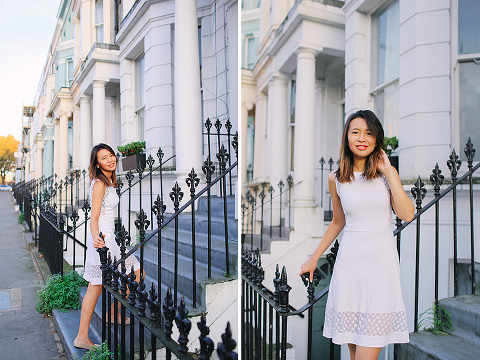 autumn outdoor portrait photo shoot notting hill London evening night sunset (8)