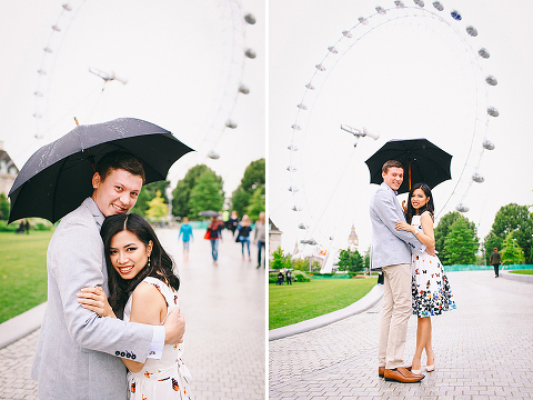 engagement pre wedding couples love story photo shoot westminster London tower bridge rainy day big ben south bank (17)