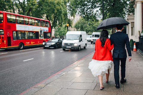 engagement pre wedding photographer London Kensington Natural history museum rainy day couple  (30)