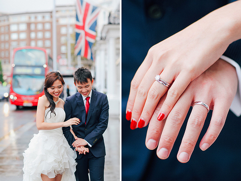 engagement pre wedding photographer London Kensington Natural history museum rainy day couple  (39)