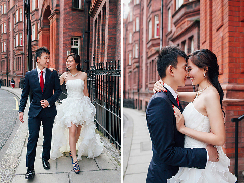 engagement pre wedding photographer London Kensington Natural history museum rainy day couple  (5)