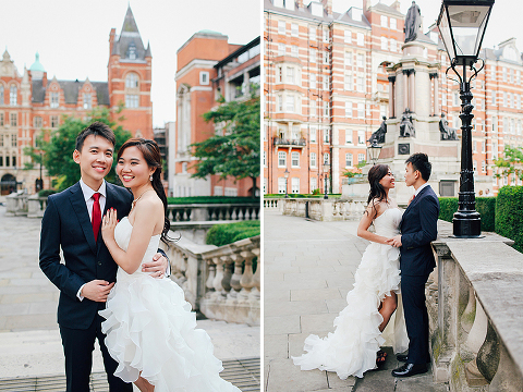 engagement pre wedding photographer London Kensington Natural history museum rainy day couple  (7)
