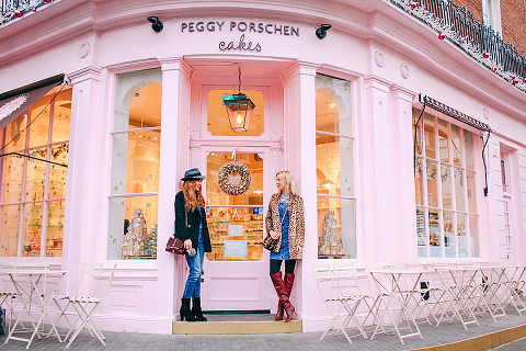 London fashion street style shoot peggy porschen cakes belgravia chelsea belle and bunty style
