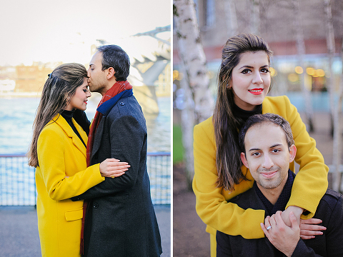 st pauls cathedral millenium bridge engagement couples photo shoot winter (12)