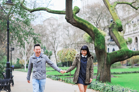 pre wedding engagement photography london Big Ben Westminster winter couples love story