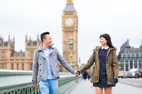pre wedding engagement photography london Big Ben Westminster winter couples love story (19)