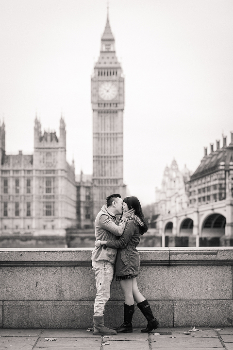 pre wedding engagement photography london Big Ben Westminster winter couples love story (33)