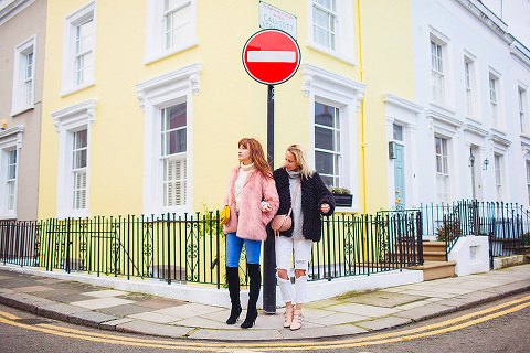 street style fashion portrait photographer London Notting Hill winter Belle and Bunty colourful (10)