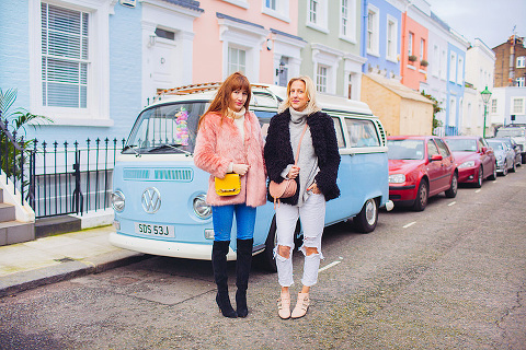 street style fashion portrait photographer London Notting Hill winter Belle and Bunty colourful (12)