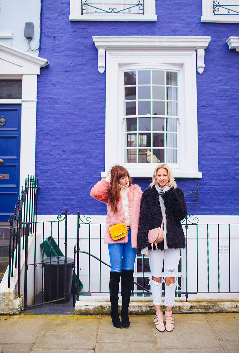 street style fashion portrait photographer London Notting Hill winter Belle and Bunty colourful (5)